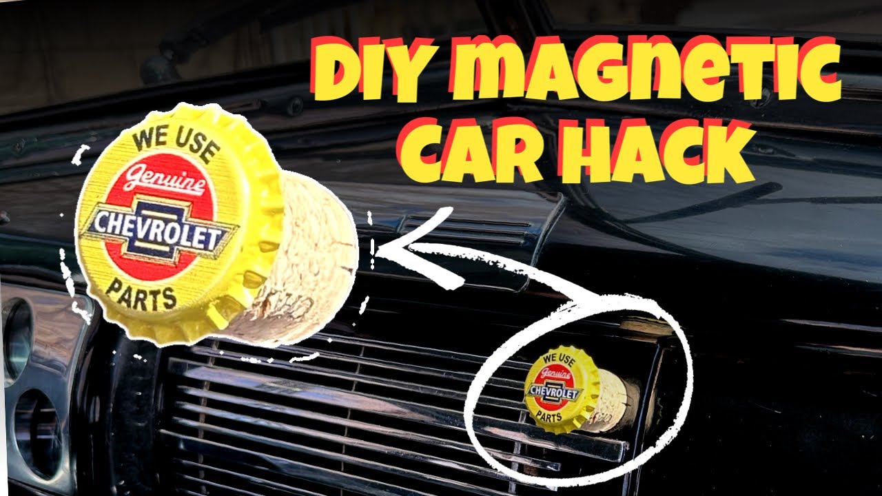 DIY Hotrod Air Fresheners – Magnetic & Made From Bottle Caps!