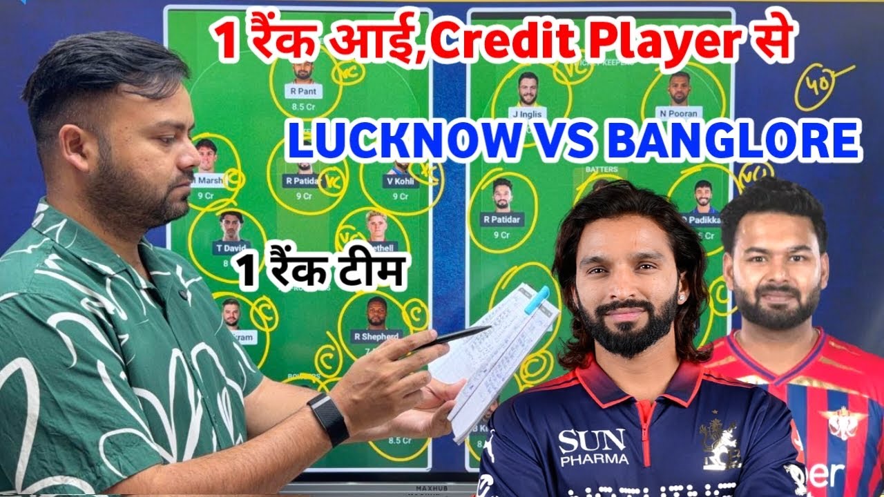 LSG vs RCB Dream11 Team Prediction || Lucknow Super Giants vs Royal Challengers Bangalore Prediction