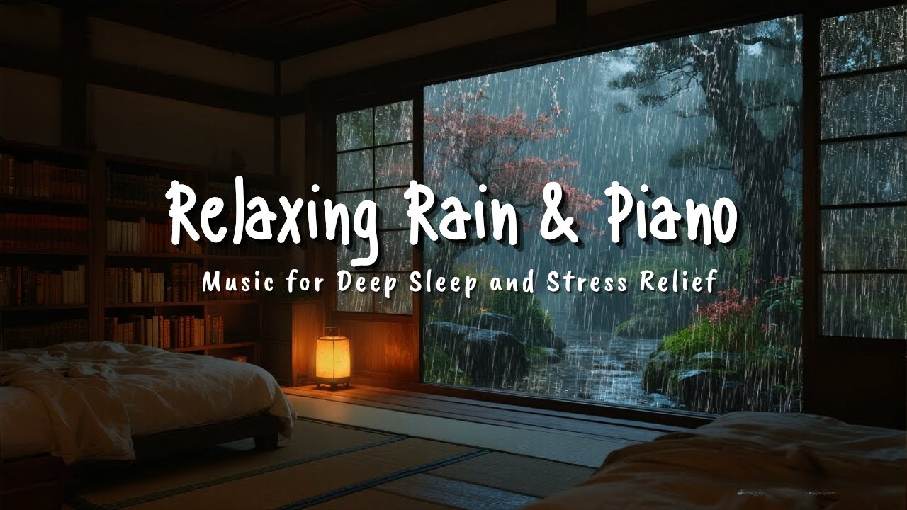 Healing Sleep Music with Gentle Rain 🎹 Soft Piano Sounds for Deep Sleep and Better Rest