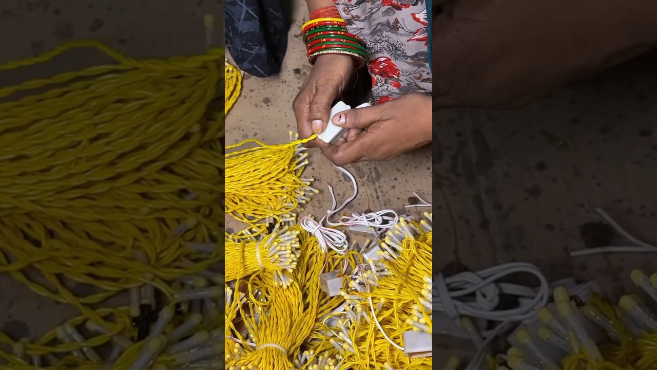Diwali Ki Jhalar Light Kaise Banti Hai 🤔 | #shortvideo #making #shorts
