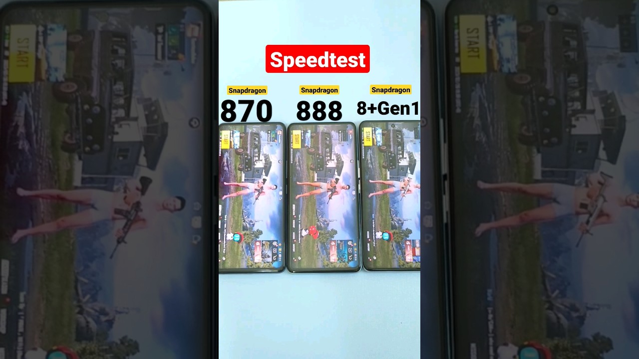 Snapdragon 8+Gen1 vs 888 vs 870 Speedtest🔥🔥🔥