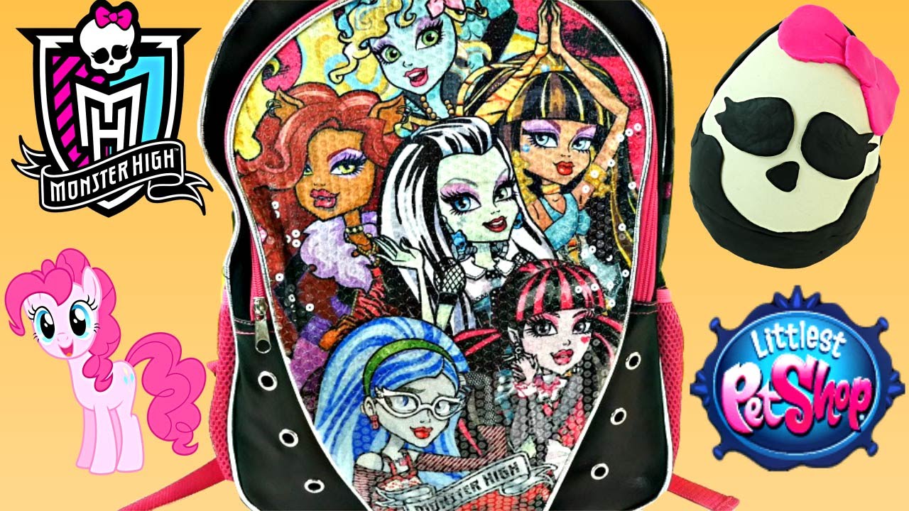 MONSTER HIGH SURPRISE BACKPACK Frozen My Little Pony Zelfs Disney Princess Play Doh Surprise Eggs