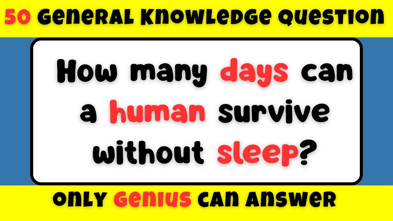 50 Genius-Level Trivia Questions Without Options! 🌎 Can You Answer Them All? 🔥