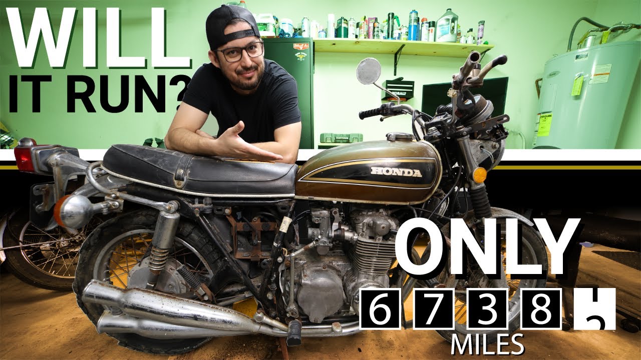 Barn Find Honda CB550 with Only 6,000 Miles – Will It Run?