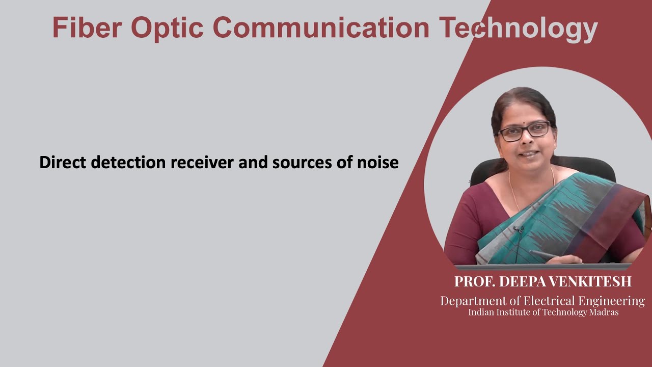 Lec 63: Direct detection receiver and sources of noise