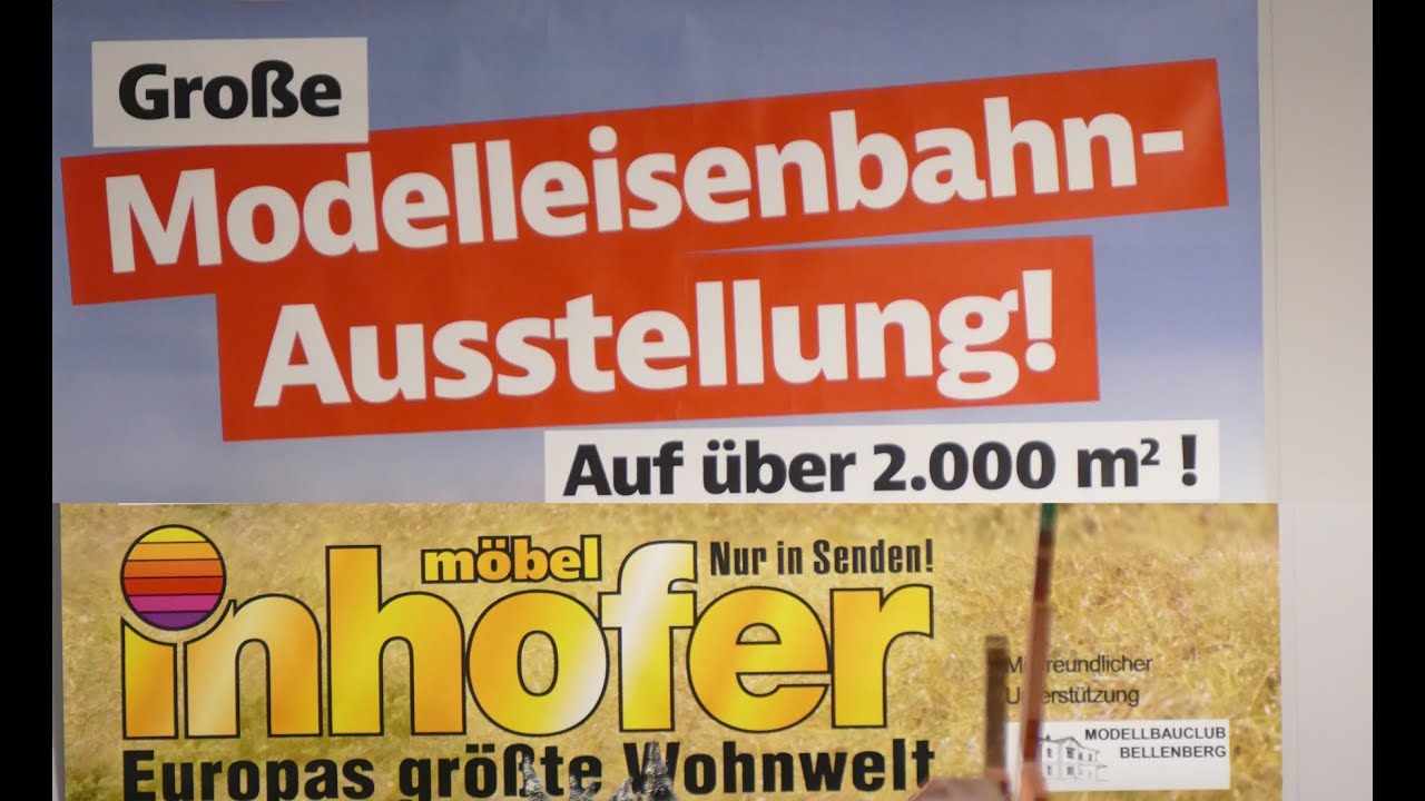 Modellbahnaustellung 2023 bei Möbel Inhofer in Senden