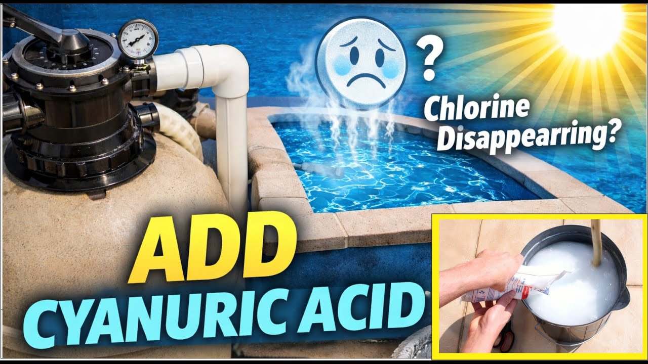 How to Add Cyanuric Acid (Stabilizer) to a Pool with a Sand Filter