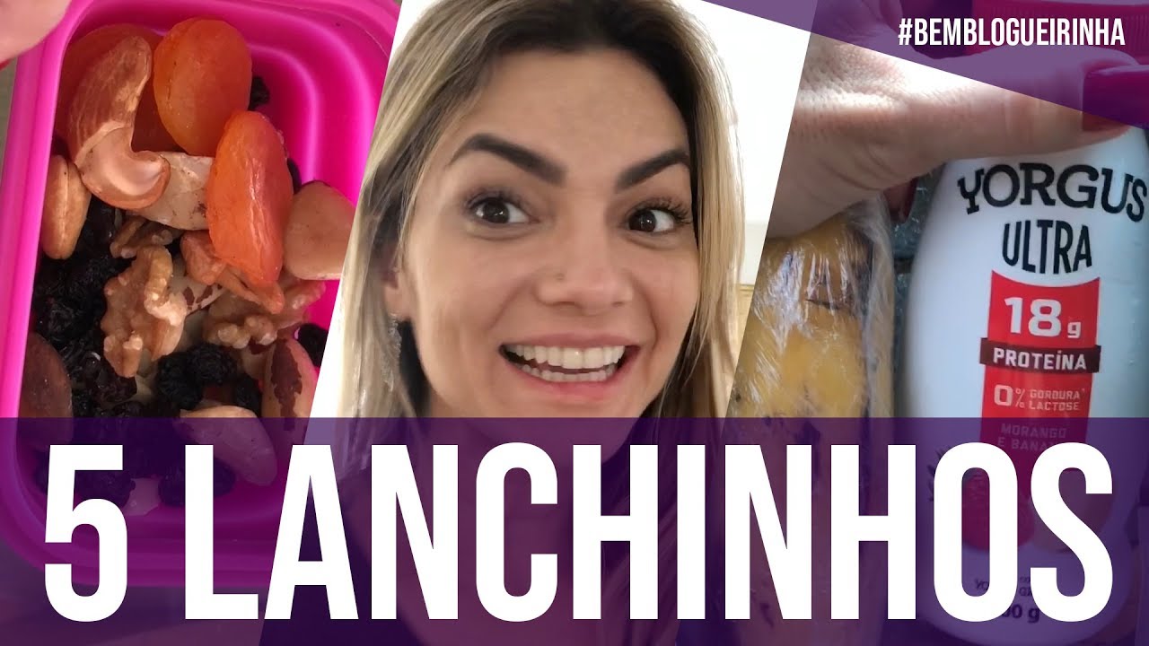 5 LANCHES FÁCEIS PRA LEVAR NA BOLSA | BEM BLOGUEIRINHA