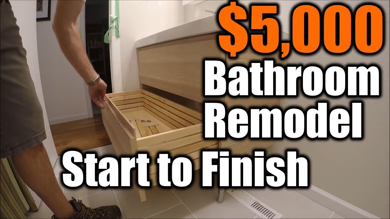 Small Bathroom Remodel Start To Finish | THE HANDYMAN