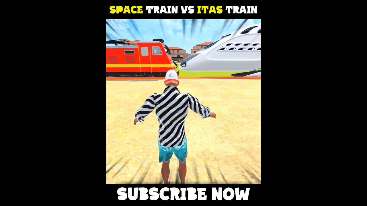 SPACE TRAIN VS ITAS TRAIN INDIAN THEFT AUTO SIMULATOR #TRENDING #SHORTSFEED #SHORTS #INDIANTHEFTAUTO
