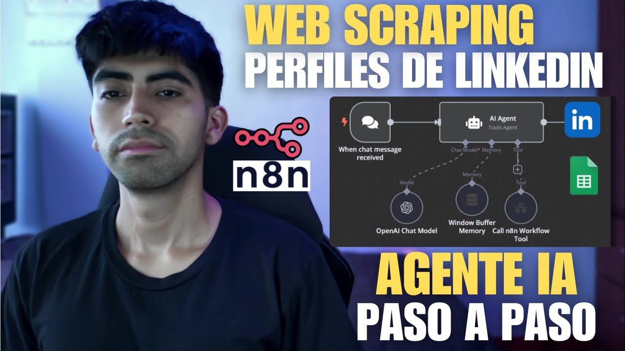 Cómo Scrapear Perfiles de LinkedIn con n8n y Agente IA | Tutorial Paso a Paso
