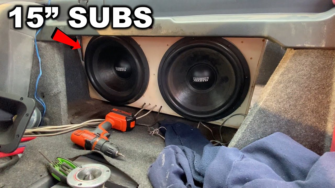 Fit 15 Inch Subs in the TRUNK!?