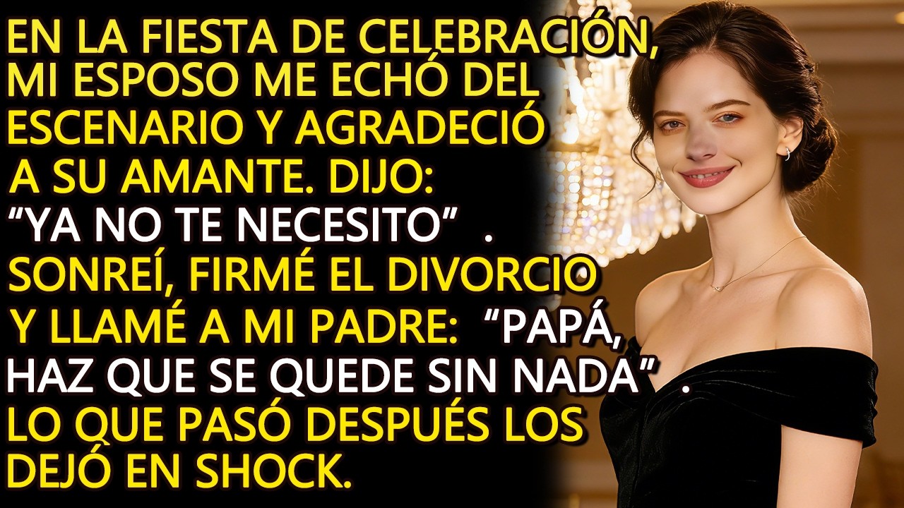Mi esposo me echó del escenario para estar con su amante…y mi llamada a mi padre lo dejó en ruinas.
