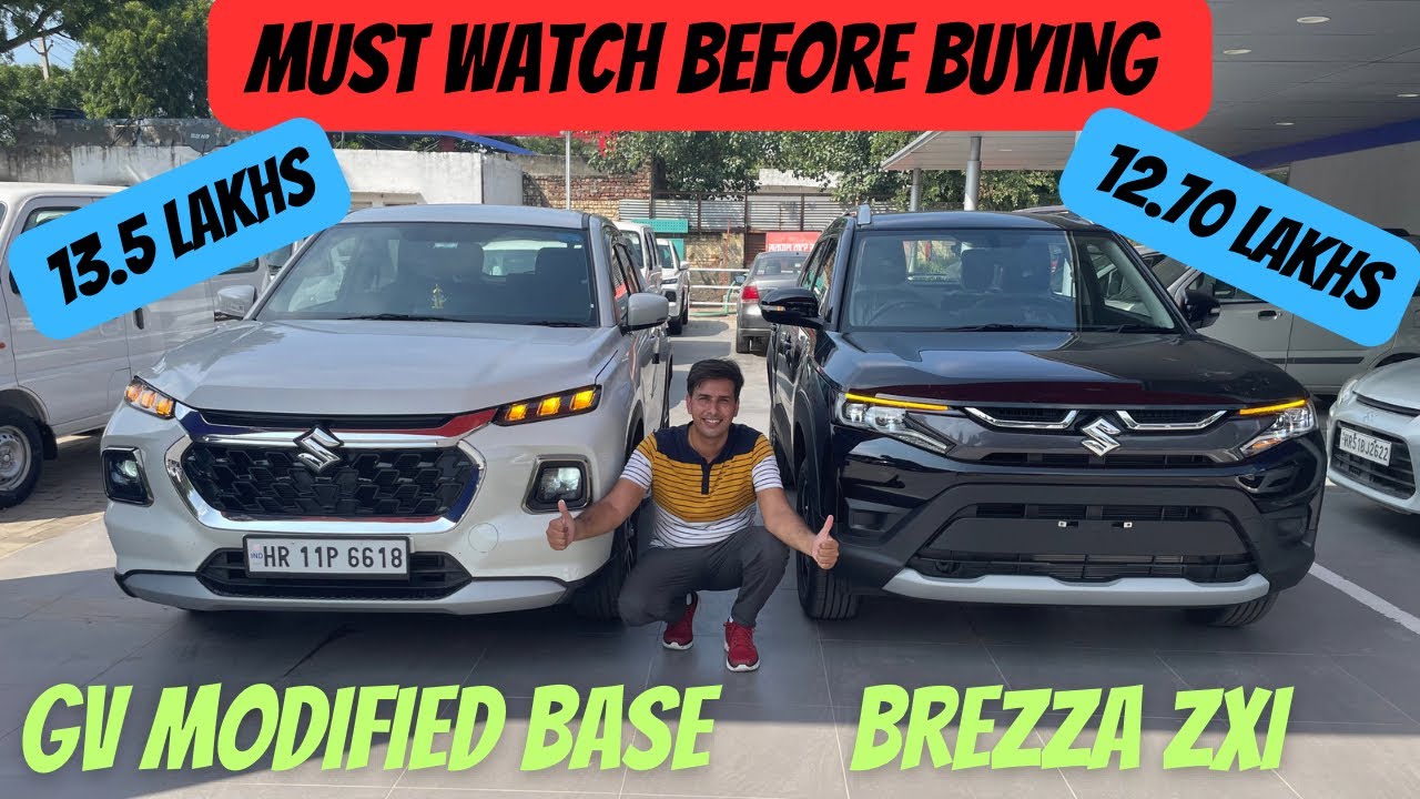Grand Vitara Base model modified vs brezza zxi - full detail comparison