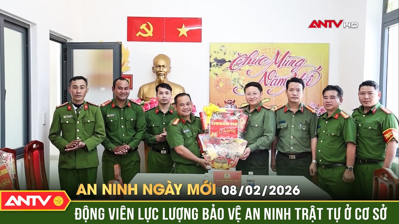 An ninh ngày mới ngày 8/2: Động viên lực lượng bảo vệ an ninh trật tự ở cơ sở | ANTV