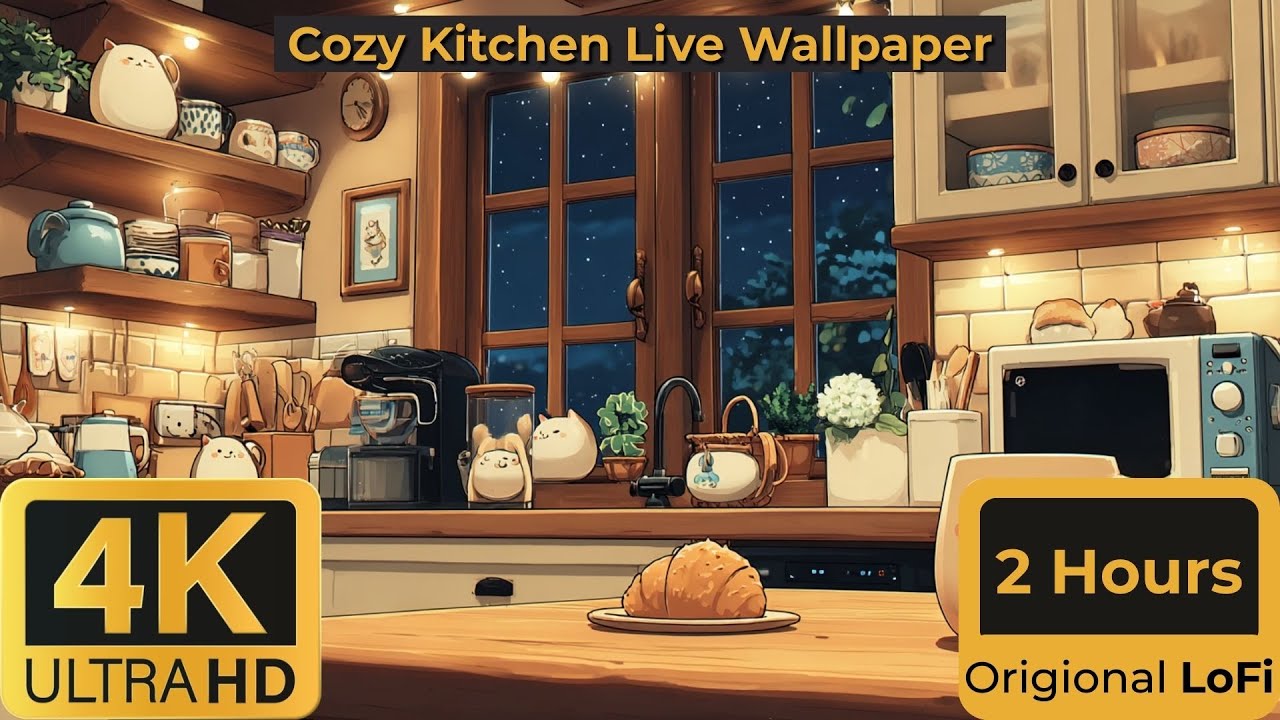 Cozy Kitchen Retreat | 4K Signature Series (2 Hours Original Audio)
