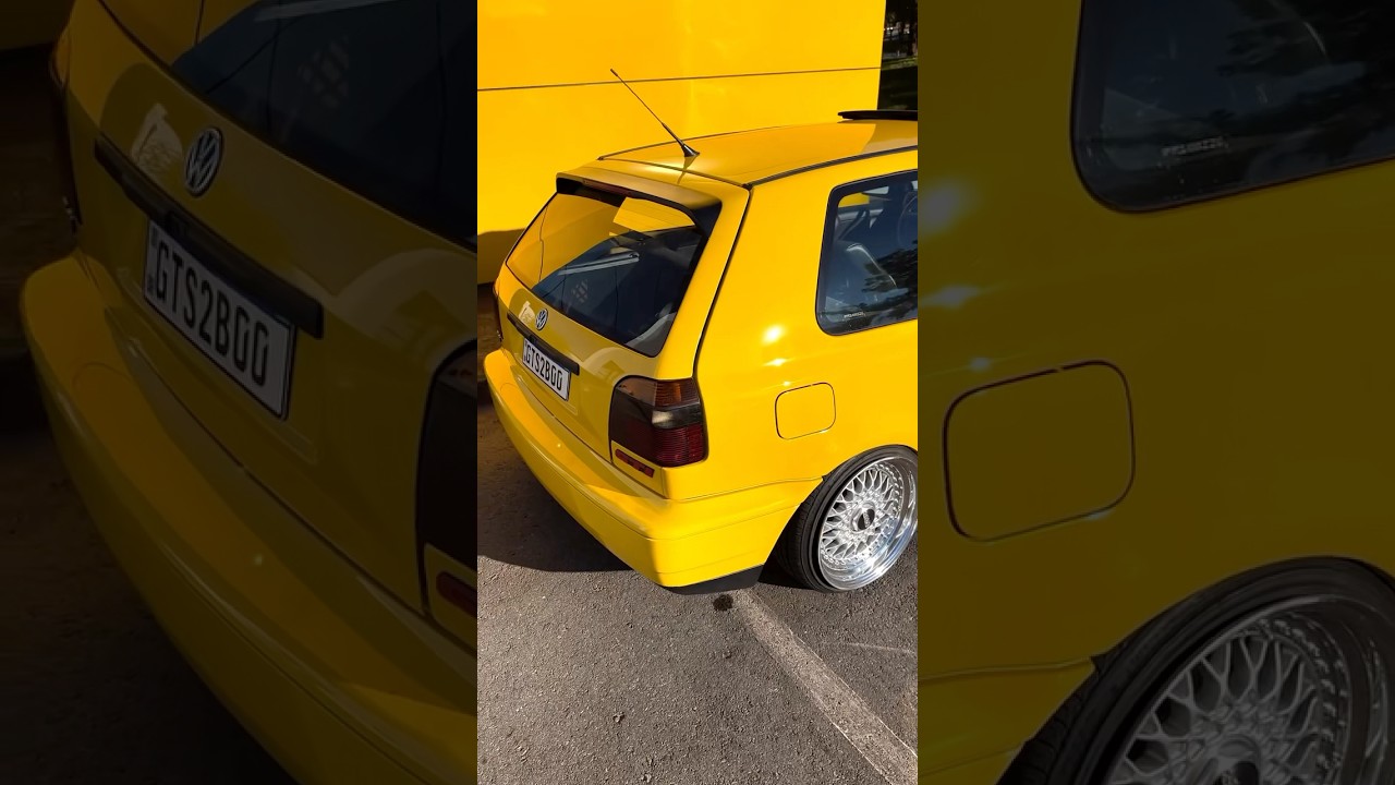 Golf mk3 GTI, rodas BBS RS 16, volante bbs 3 spoke , Airlifit 3p, cor ginster yellow