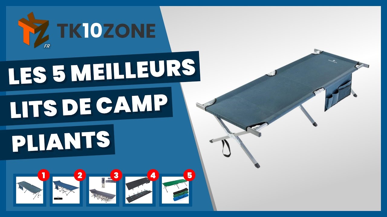 Les 5 meilleurs lits de camp pliants