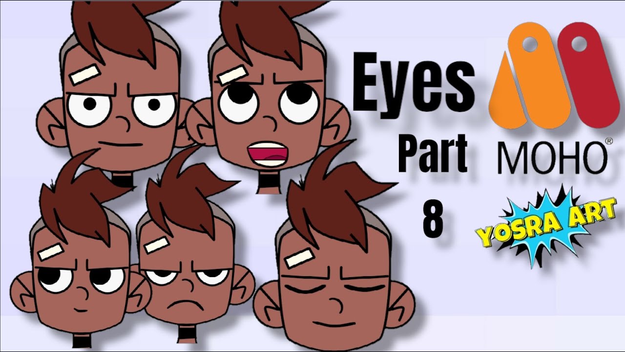 Rigging Eyes face expression moho Part 8 anime Studio pro