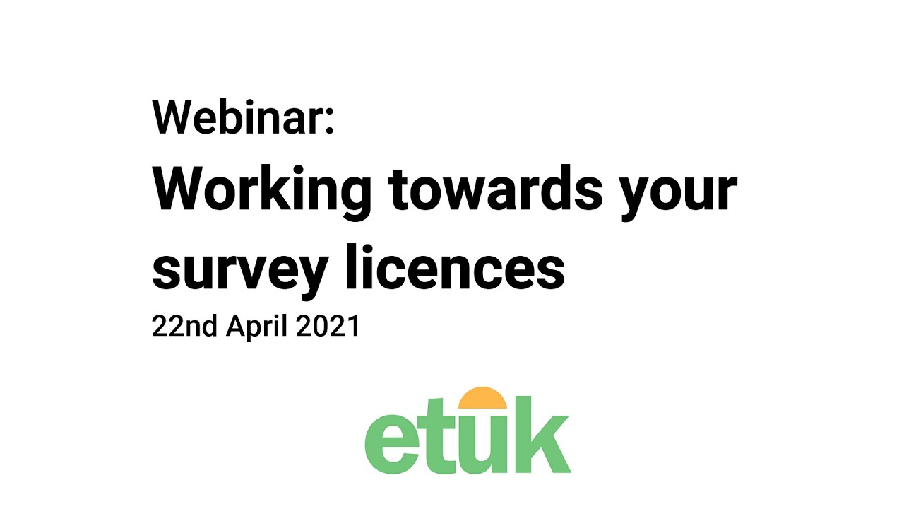 Survey Licences Webinar