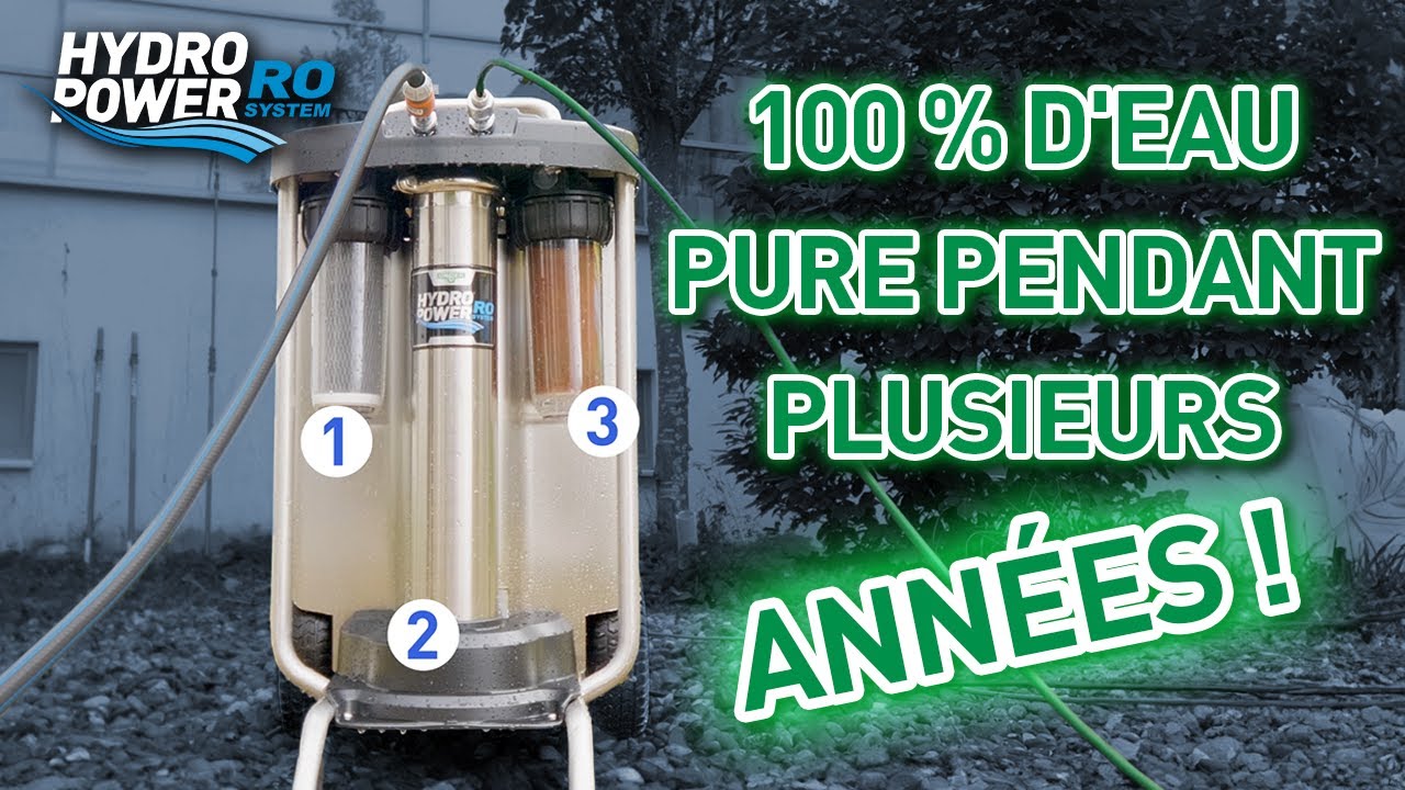 Filtre à eau pure HydroPower RO : un système de filtration à osmose inverse performant et efficace