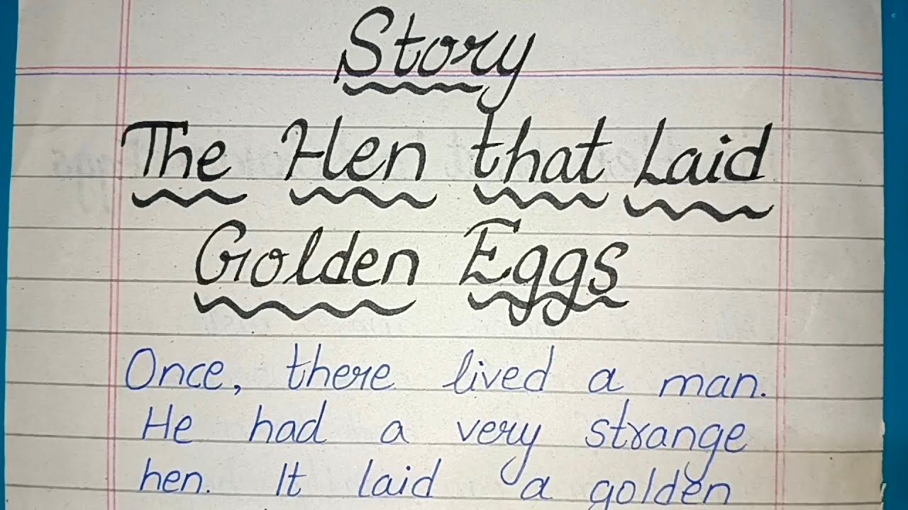 Story The Hen that laid Golden Eggs | English stories | Online Education 