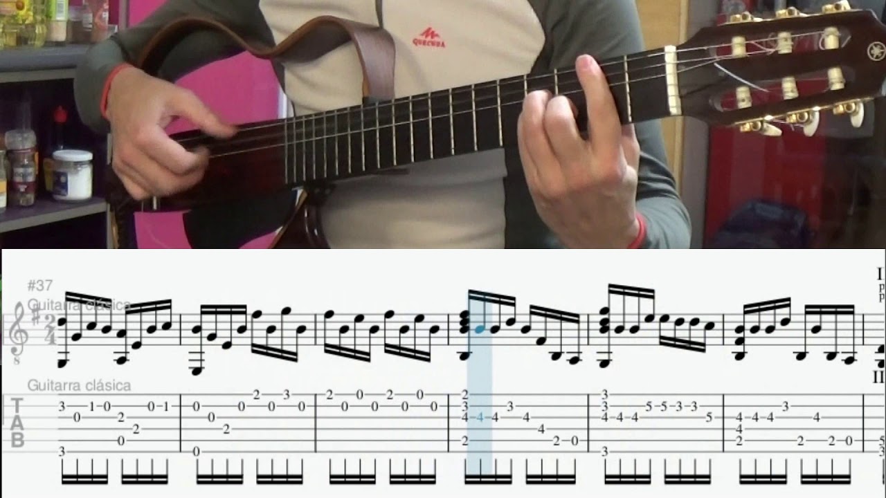 Y nada más , Silvio Rodríguez , fingerstyle , free tab , partitura guitarra y voz