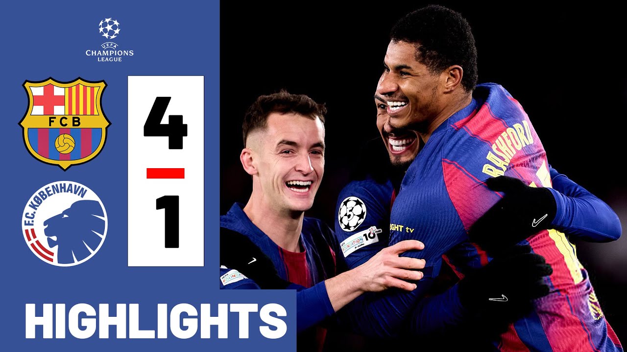 Barcelona vs Copenhague 4-1 HIGHLIGHTS & GOALS Champions League 25/26 Second Half Complete