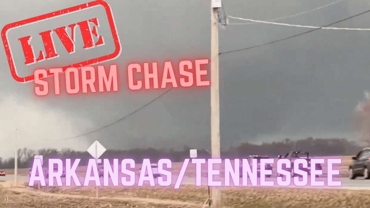 LIVE Significant Tornado Threat in Arkansas, Tennessee, and Missouri - Live Storm Chasing