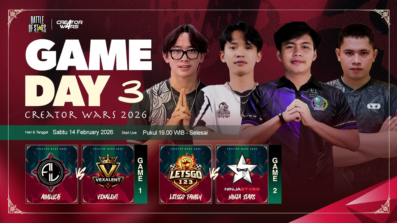 CREATOR WARS DAY 3 BATTLE OF STARS
