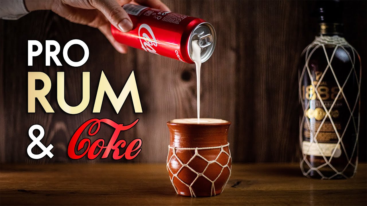 Ром Old Fashioned с пеной Coca Cola