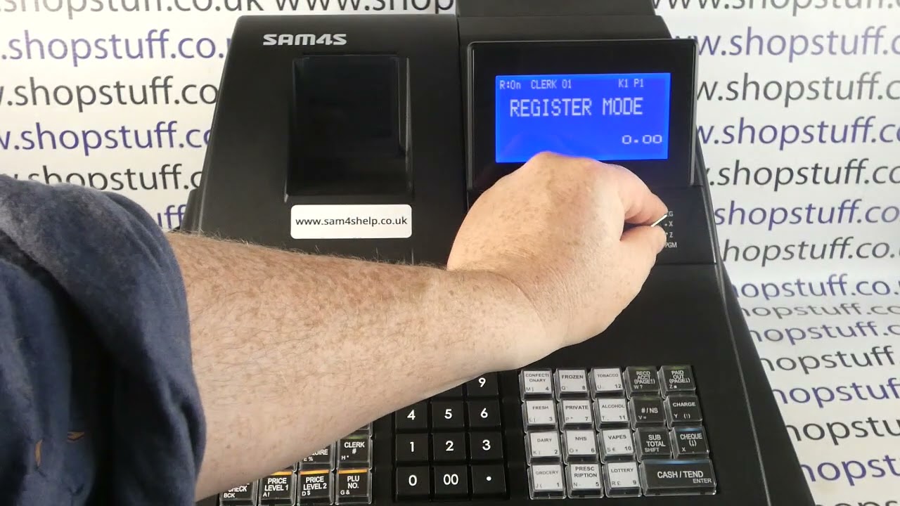 Sam4S NR-510R / NR-520R Cash Register Sales Demonstration Key Features