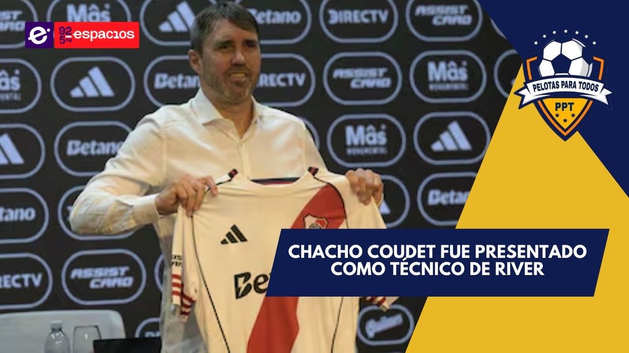 Chacho Coudet fue presentado como técnico de River