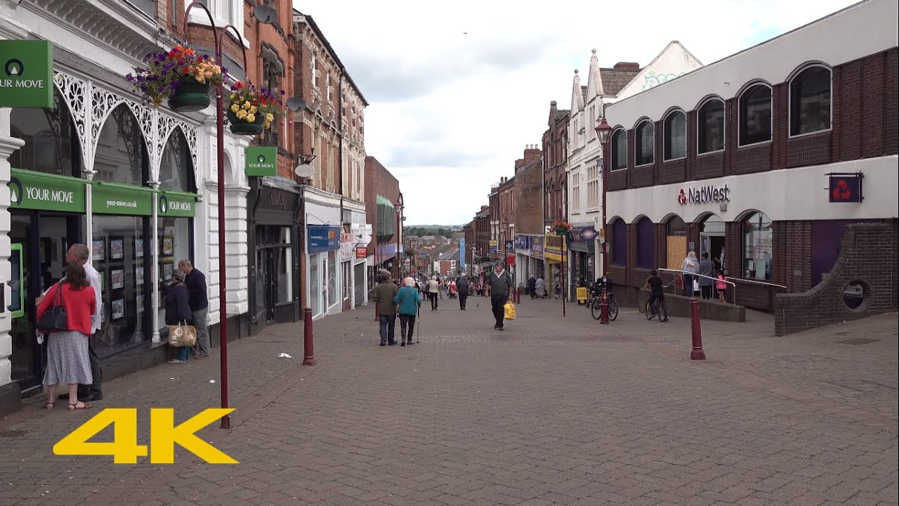 Ilkeston Walk: Town Centre【4K】
