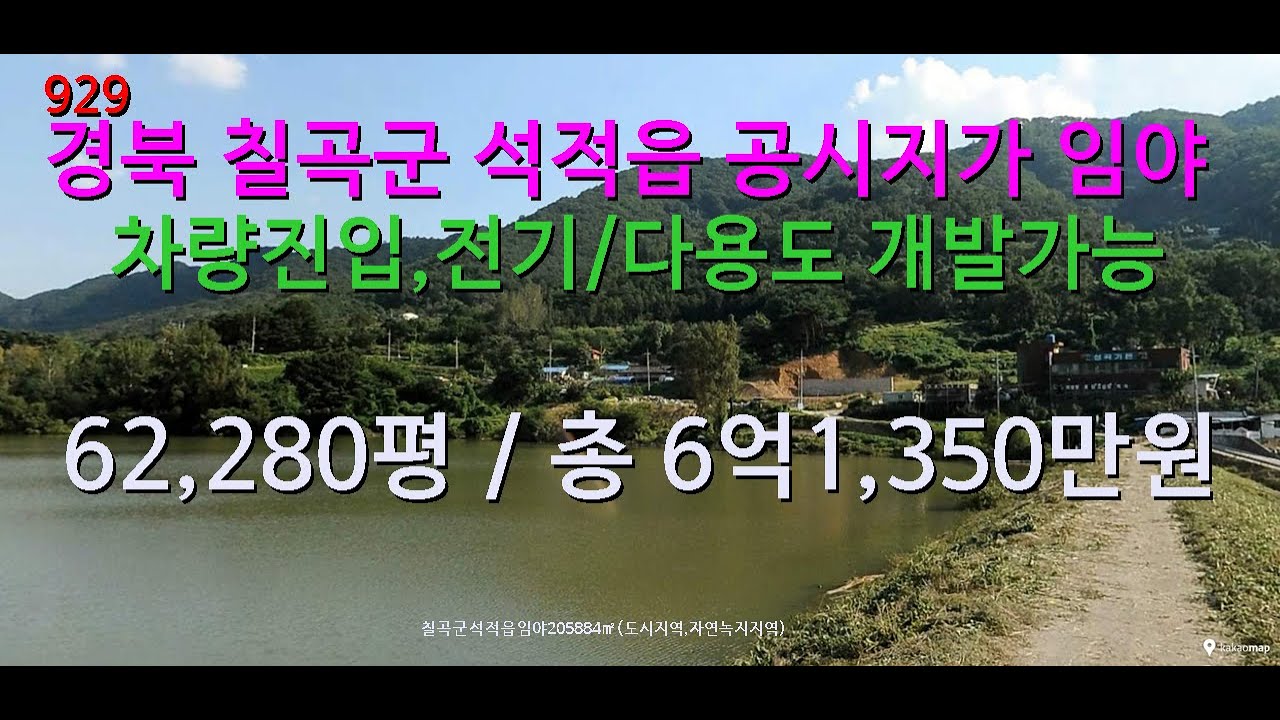 [번호926}경북 칠곡군 석적읍 성곡리 임야