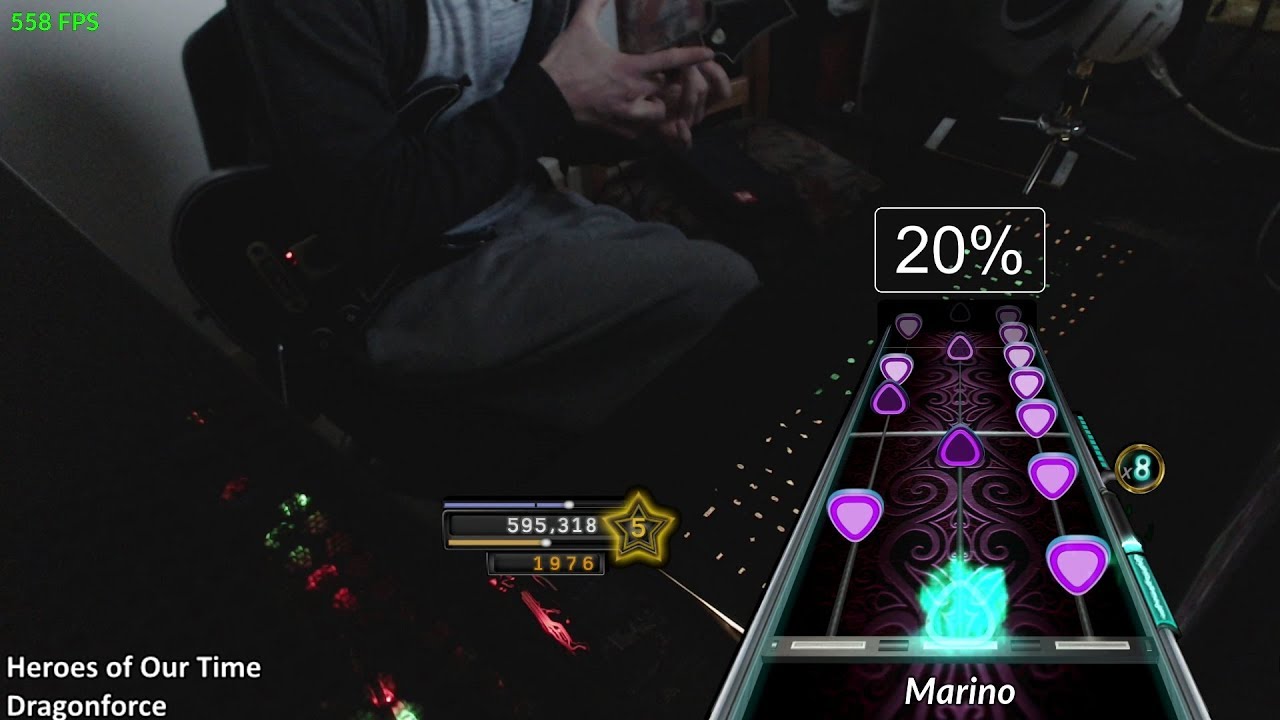 [1st Ever] DRAGONFORCE - HEROES OF OUR TIME 100% FC!!!!!!! (Clone Hero Live)
