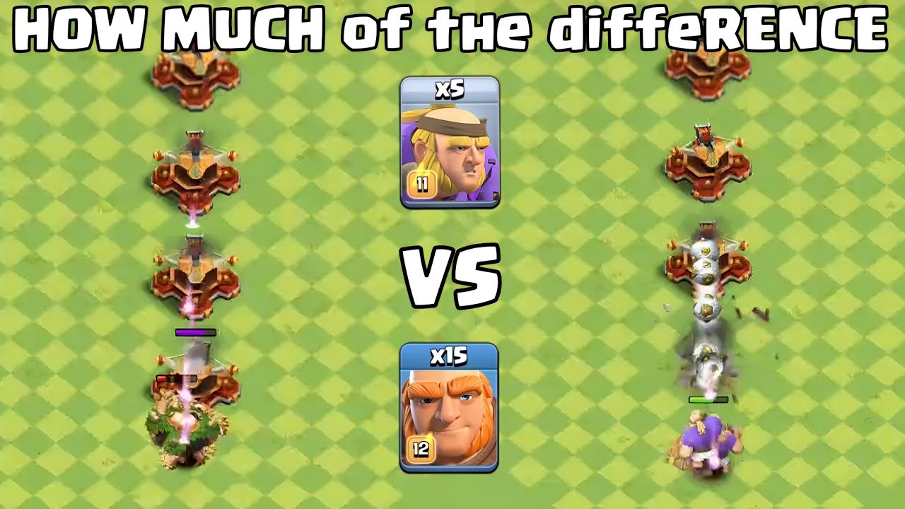 Giant THROWER Vs Giant Which One Is Best ! (Clash of clans)