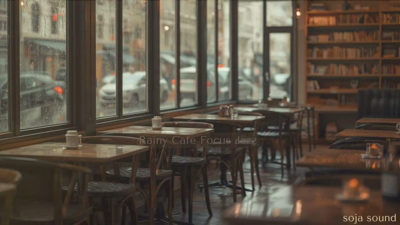 Rainy Cafe Focus Jazz – Calm Background Music for Work & Study | soja sound