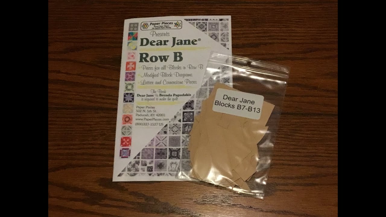 Bag Sort: Blocks B7-B13 - Dear Jane Goes EPP