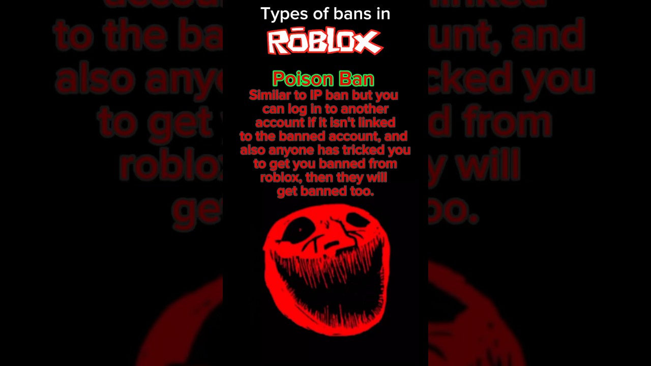 Types of different bans in roblox (last one is epic) #gaming #shorts #roblox #robloxban #banwave
