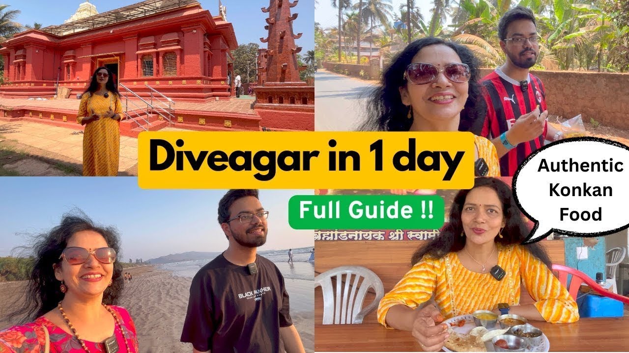 🔴 Diveagar Vlog 💫 How to cover Diveagar in 1 day 💯 Full Guide 🌟 #tourism #video