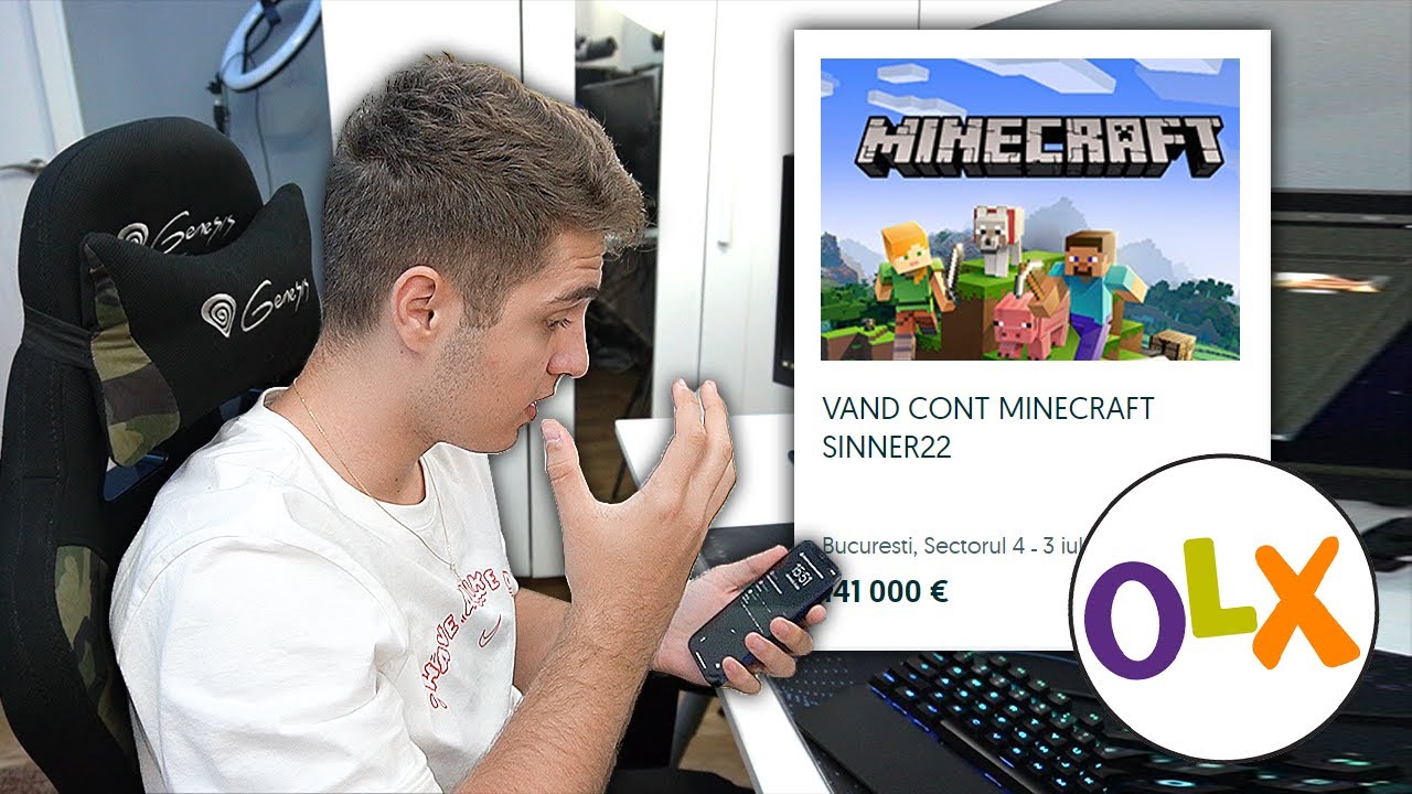 I-AM VANDUT CONTUL DE MINECRAFT PE OLX! FARSA