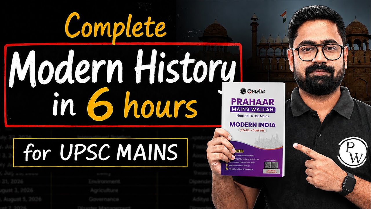 Complete Modern History in Just 6 Hours 🔥 | UPSC Mains 2026-27 | Modern History One Shot