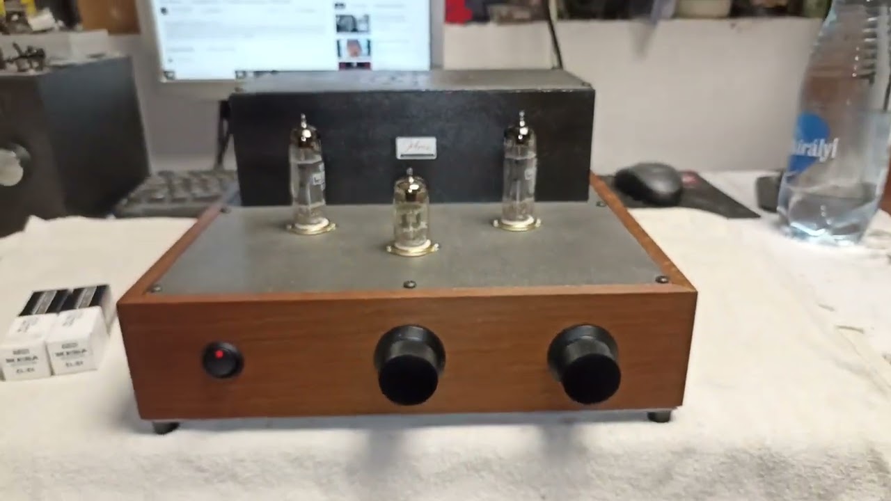 Home made 6BQ5 (EL84) SE tube amplifier 2nd test....
