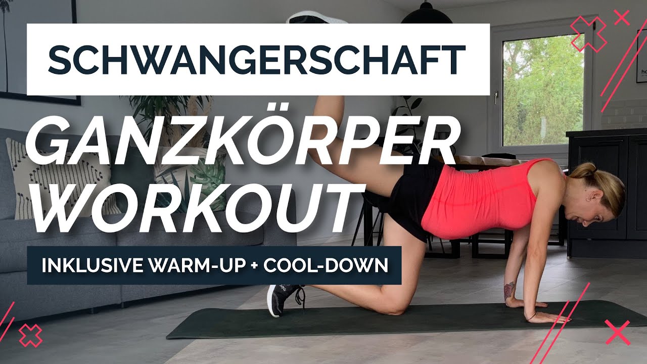 Fit durch die Schwangerschaft | Ganzkörper-Workout (inkl. Warm-up & Cool-down)