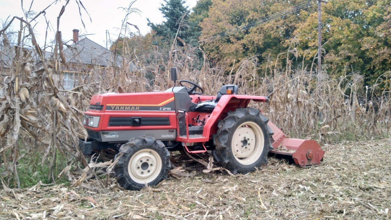 YANMAR F215 kukorica szárzúzás/ Corn mulcher