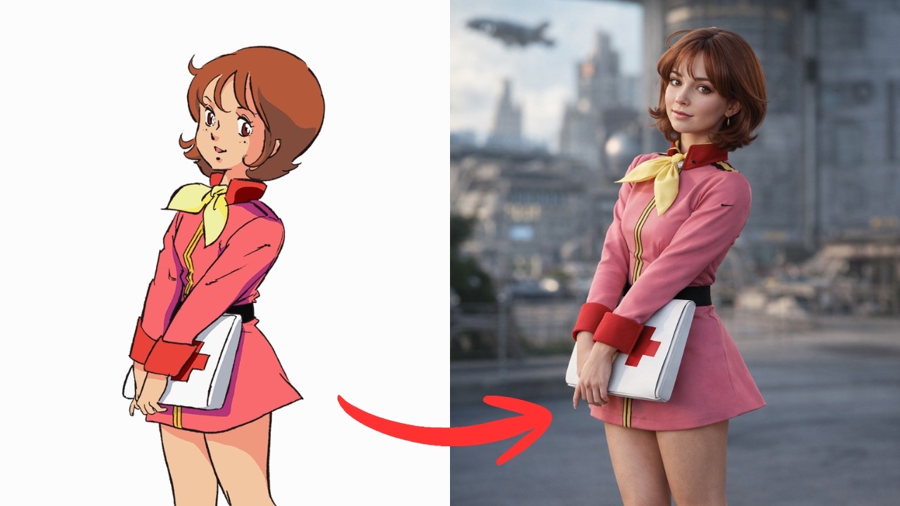 Mobile Suit Gundam in Real Life &ndash; AI Live Action Characters (Amuro Ray, Char Aznable, Sayla Mass)