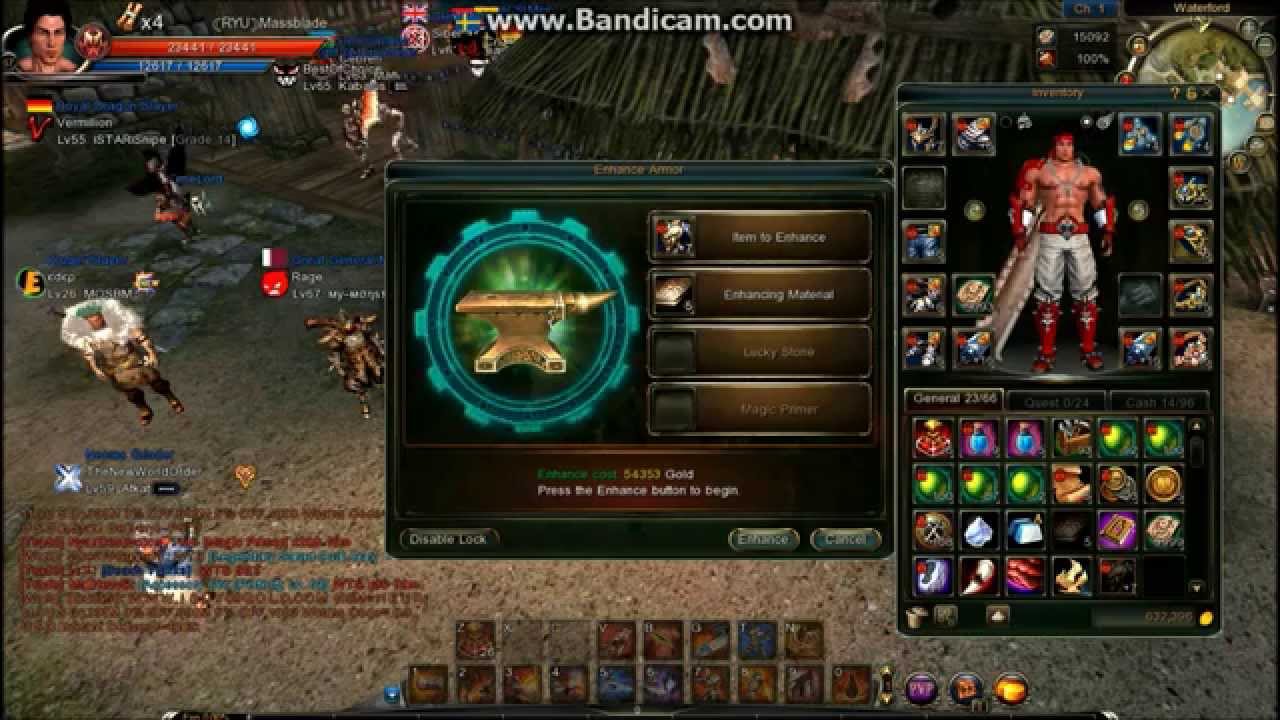 [Continent of the Ninth]: (RYU)Massblade '+8 Chestpiece' (1st Enhance Attempt)