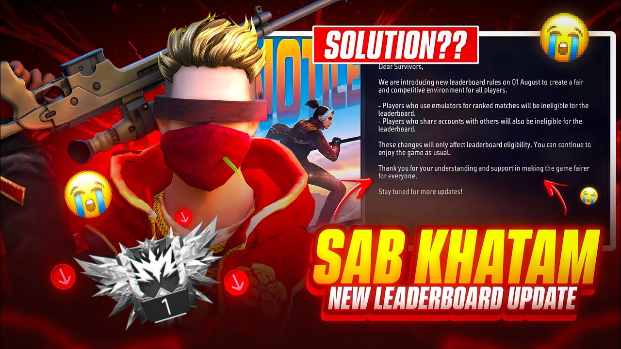🔥OB55 NEW FF UPDATE || NEW LEADERBOARD SYSTEM🤯 || EMULATOR & ACCOUNT SHARING RULES - SOLUTION || #ff