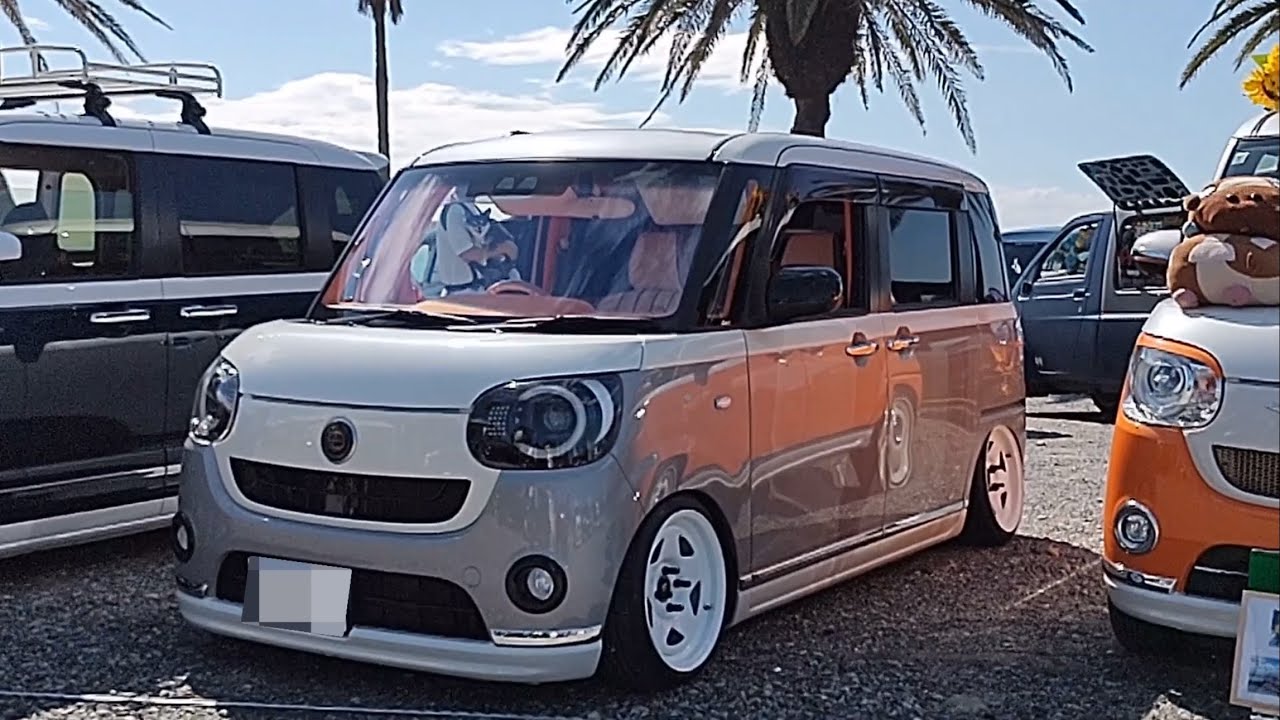 愛車#ムーヴキャンバス 内装フル張り替えも自作です #seasidekcarmeeting